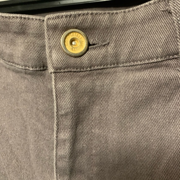 Comfy cotton ”Liz Lange” grey denim zip ankle sz12 - Picture 4 of 5